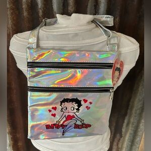 NWT-Betty Boop Homographic Crossbody Bag.